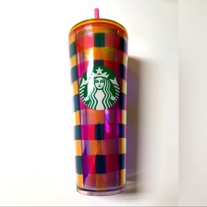 Starbucks 2023 Plaid Rare Drinking Cup!  NWT